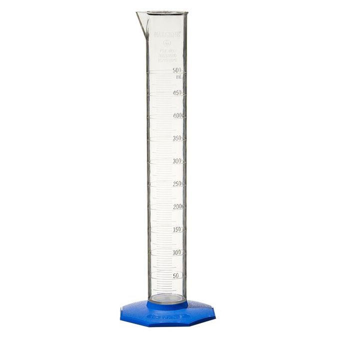 Thermo Scientific Nalgene PMP Plastic Graduated Cylinders - 3663-0500 - 500 mL - PMP - 8/Cs