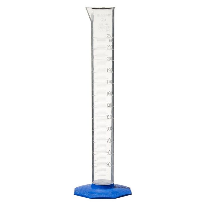 Thermo Scientific Nalgene PMP Plastic Graduated Cylinders - 3663-0250 - 250 mL - PMP - 12/Cs