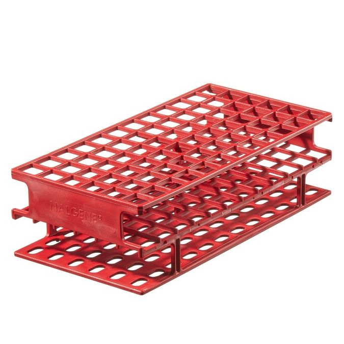 Thermo Scientific Nalgene Unwire Polypropylene Test Tube Racks - 7.75 x 4 x 2.25 in. (20 x 10.2 x 5.7 cm) - Polypropylene - 5976-0513