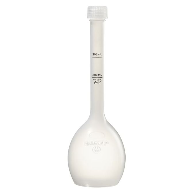 Thermo Scientific Nalgene Class B Polypropylene Copolymer Volumetric Flasks with Closure - 4000-0200 - Not applicable - Screw