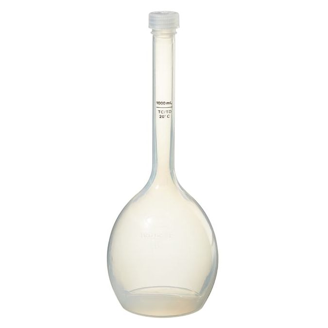 Thermo Scientific Nalgene Class B Polymethypentene (PMP) Volumetric Flasks with Screw Caps - 4001-1000 - Not applicable - Screw