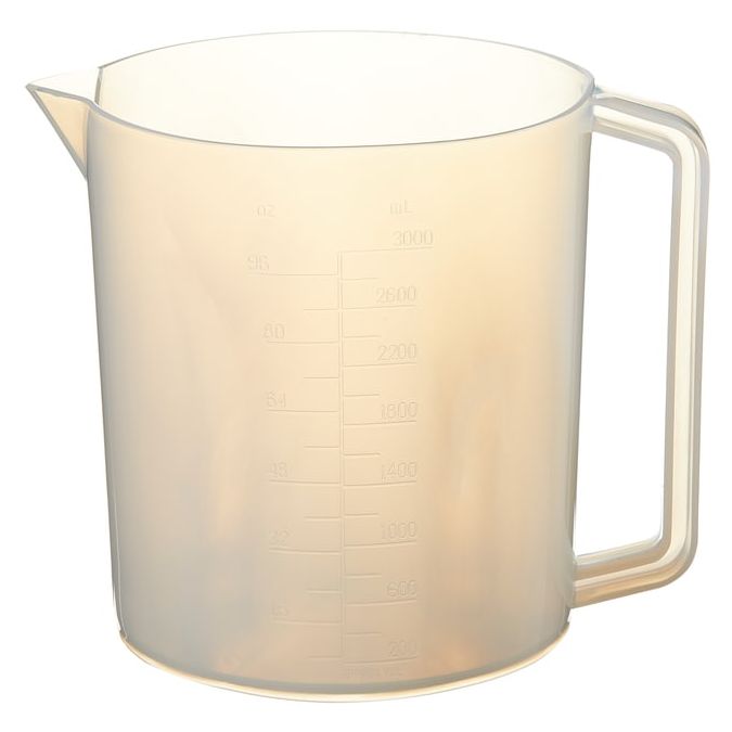 Nalgene PFA Graduated Plastic Beakers with Handles, 3000 mL - Natural translucent (Each)