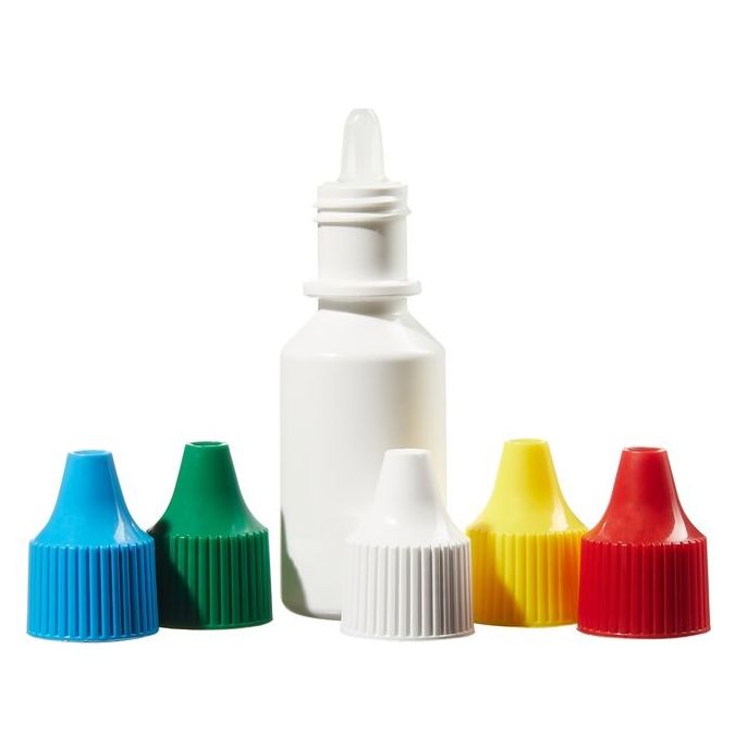 Thermo Scientific 2753-9050 Nalgene Dropper Bottles, 15 mL - White (Case of 25)