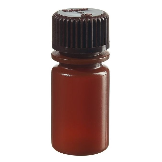 Thermo Scientific 312084-9050 Nalgene Translucent Amber HDPE Diagnostic Bottles with Closure: Bulk Pack, 15 mL - Translucent Amber (Case of 2000)
