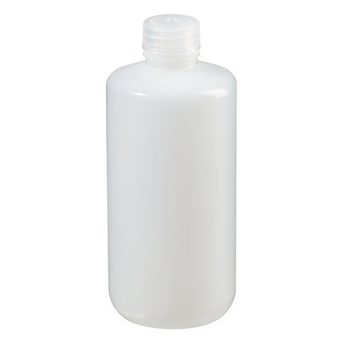 Thermo Scientific 312089-0016 Nalgene Narrow-Mouth Natural HDPE Packaging Bottles with Closure: Bulk Pack, 500 mL - Translucent (Case of 125)