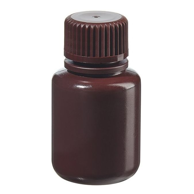 Thermo Scientific 312085-0001 Nalgene Narrow-Mouth Opaque Amber HDPE Packaging Bottles with Closure: Bulk Pack, 30 mL - Opaque Amber (Case of 1000)