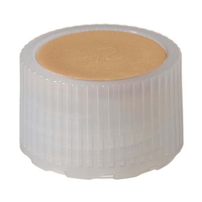 Thermo Scientific Nalgene HDPE High-Profile Closures With Color Coders For Micro Packaging Vials - Nonsterile - Light Tan - 11 mm - Case of 1000 - 362830-5110