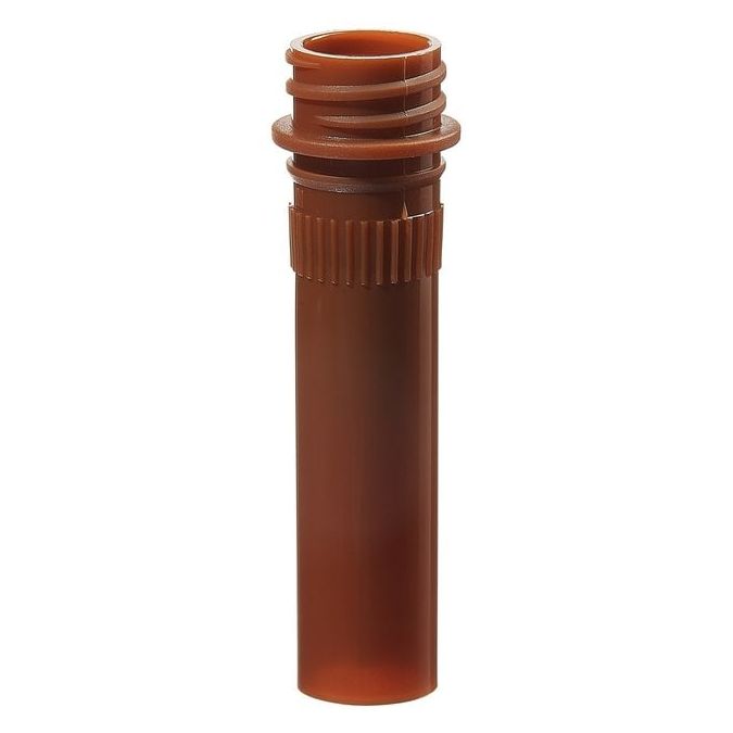 Thermo Scientific Nalgene PPCO Amber Micro Packaging Vials - Sterile, Bulk Pack - Amber - 11 mm - Case of 1000 - 342805-0005