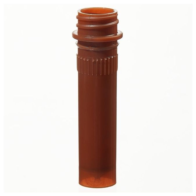Thermo Scientific Nalgene PPCO Amber Micro Packaging Vials - Sterile, Bulk Pack - Amber - 11 mm - Case of 1000 - 342805-0020