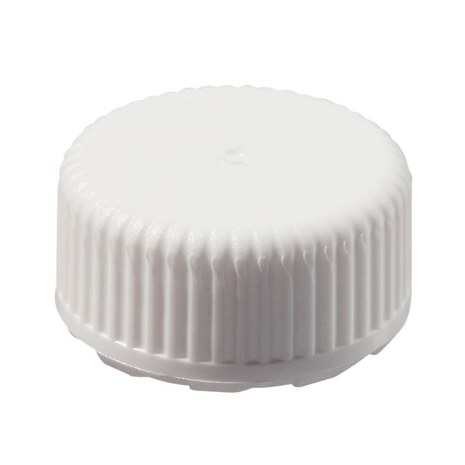 Thermo Scientific Nalgene PPCO Low-Profile Closures for Micro Packaging Vials - Sterile, Bulk Pack - White - 11 mm - Case of 1000 - 342821-0111