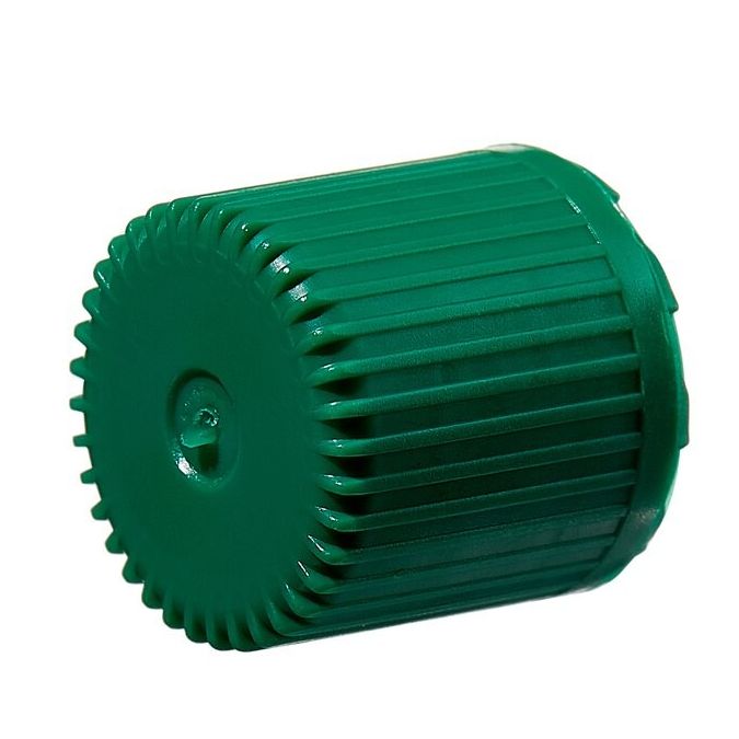 Thermo Scientific Nalgene PPCO Micro Packaging Vial Closures For 4.5mL Vials - Sterile, Bulk Pack - Green - 13 mm - Case of 1000 - 342826-0114