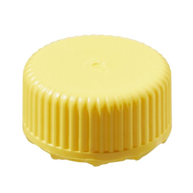 Thermo Scientific Nalgene PPCO Low-Profile Closures for Micro Packaging Vials - Nonsterile, Bulk Pack - Yellow - 11 mm - Case of 1000 - 362821-0112