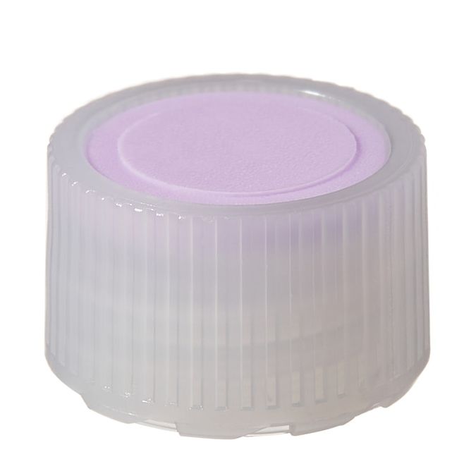 Thermo Scientific Nalgene HDPE High Profile Closures With Color Coders For Micro Packaging Vials - Sterile, Bulk Pack - Light Purple - 11 mm - Case of 1000 - 342830-5118