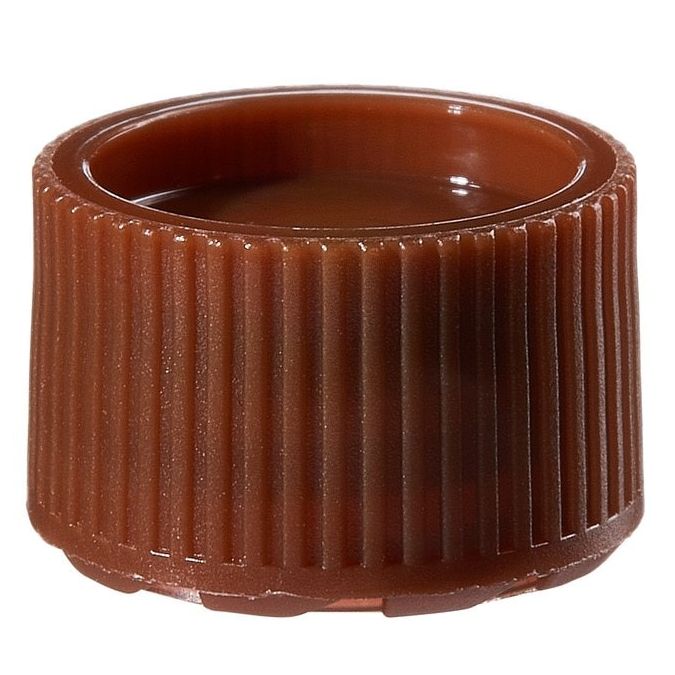 Thermo Scientific Nalgene PPCO Amber High Profile Closures with Color Coders for Micro Packaging Vials - Sterile, Bulk Pack - Clear - 11 mm - Case of 1000 - 342825-0110