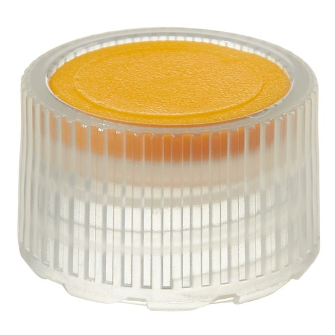 Thermo Scientific Nalgene PPCO High Profile Closures with Color Coders for Micro Packaging Vials - Sterile, Bulk Pack - Gold - 11 mm - Case of 1000 - 342820-0117