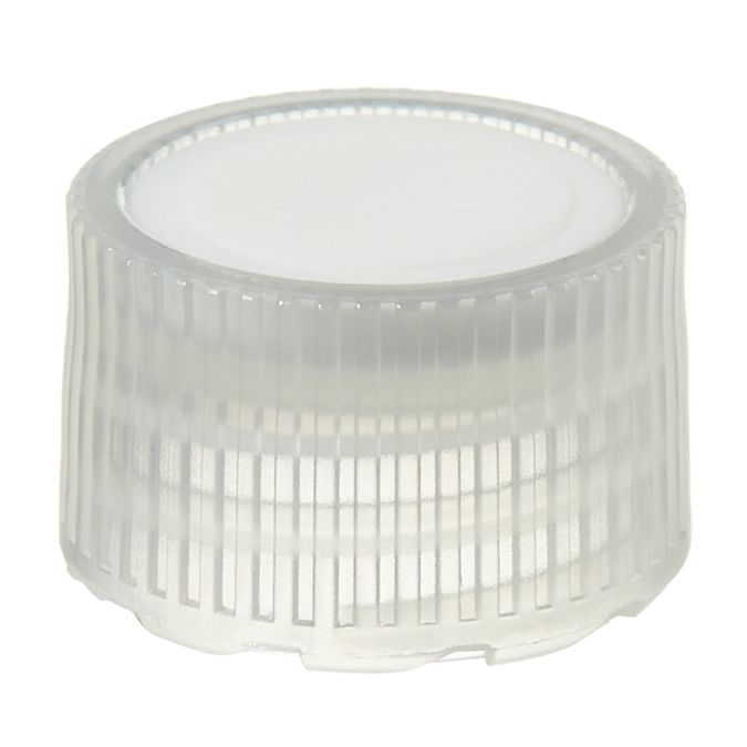 Thermo Scientific Nalgene PPCO High Profile Closures with Color Coders for Micro Packaging Vials - Sterile, Bulk Pack - White - 11 mm - Case of 1000 - 342820-0111