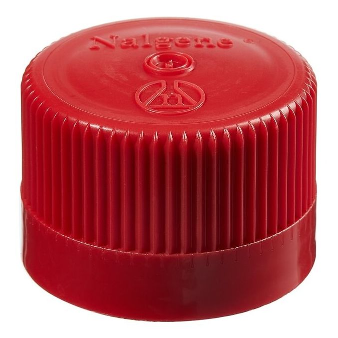 Thermo Scientific Nalgene Colored Polypropylene Closures with 38-430 Finish - 38-430 mm - Polypropylene - 250/Cs - 362150-5384