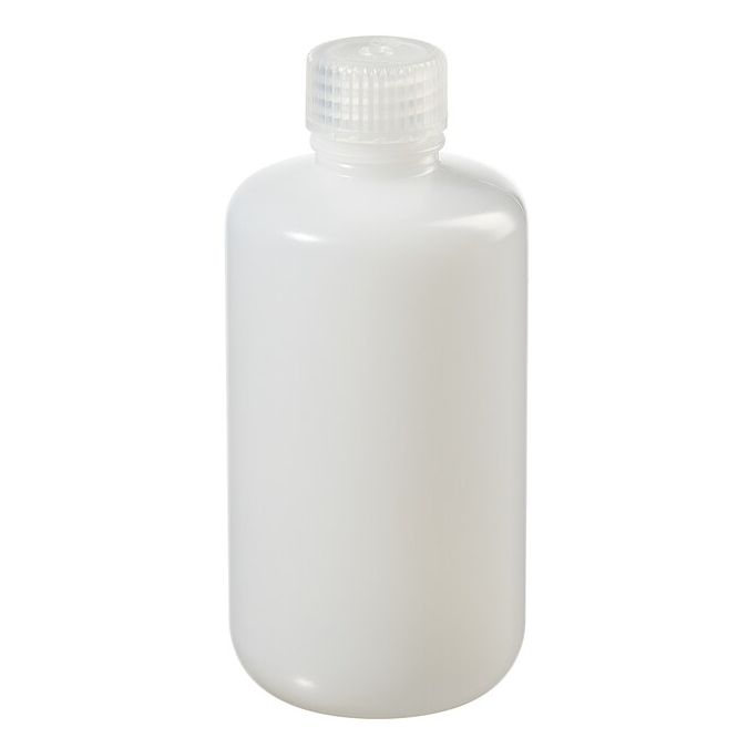 Thermo Scientific 382099-0250 Nalgene Certified Low Particulate Narrow-Mouth HDPE Bottles with Closure: Lab Pack, 250 mL - Natural (Case of 72)
