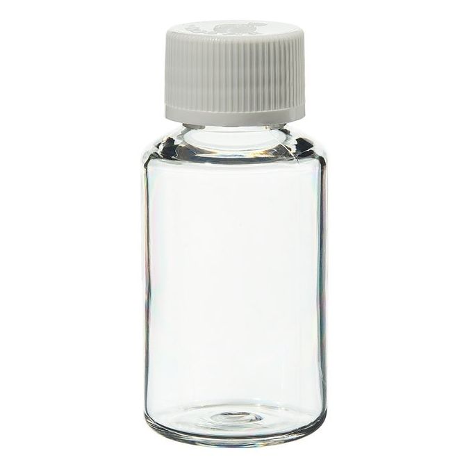 Thermo Scientific 342035-0020 Nalgene Clear PETG Diagnostic Bottles With Closure: Sterile, Bulk Pack, 20 mL - Clear (Case of 500)