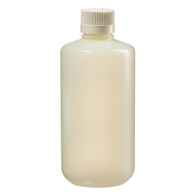 Thermo Scientific 342089-0032 Nalgene Narrow-Mouth HDPE Packaging Bottles With Closure: Sterile, Shrink-Wrapped Trays, 1000 mL - Translucent (Case of 24)