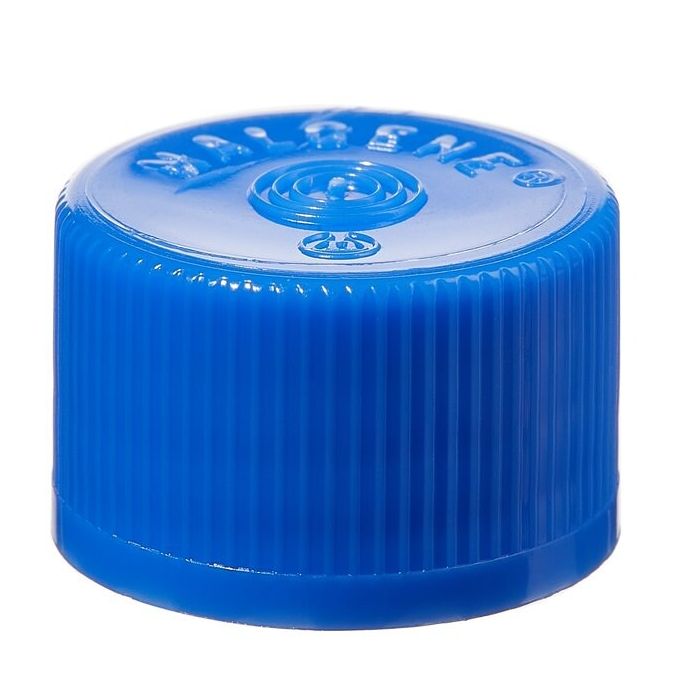 Thermo Scientific Nalgene Continuous-Thread Lined Closures for Serum Vials - Sterile, Bulk Pack - Blue - 20-415 - Case of 2000 - 342158-0026