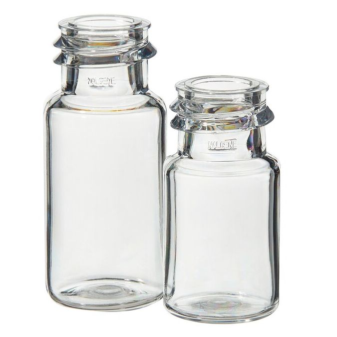 Thermo Scientific Nalgene PETG Serum Vials with Continuous Thread - Sterile, Shrink-Wrapped Modules - Clear - 20-415 - Case of 612 - 342032-0020