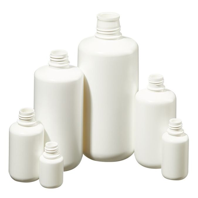 Thermo Scientific 362008-0004 Nalgene Boston Round Opaque White HDPE Bottles without Closure: Bulk Pack, 125 mL - Opaque White (Case of 500)