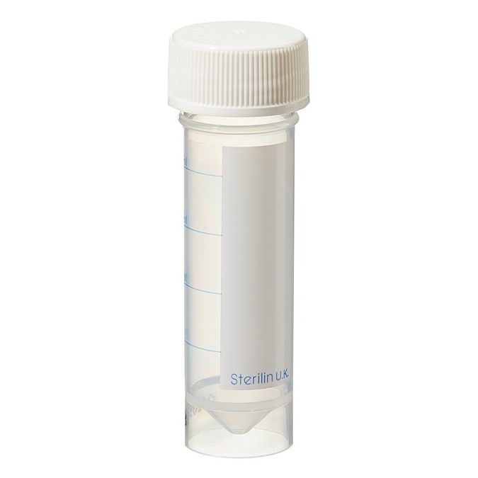 Thermo Scientific Sterilin Certified Universal Containers – RNase, DNase, human DNA and Pyrogen Free - 30BPPRN - 25 mL - Non-sterile - 400/Cs.