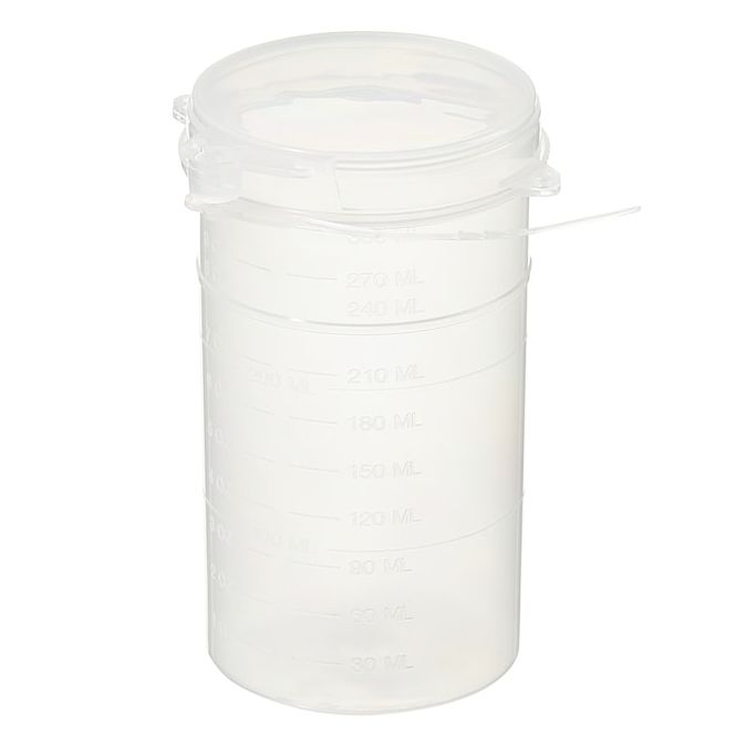 Thermo Scientific Capitol Vial Flip-Top Polypropylene Containers With Chain Of Custody Seal - Natural - Case of 100 - 10CCCL
