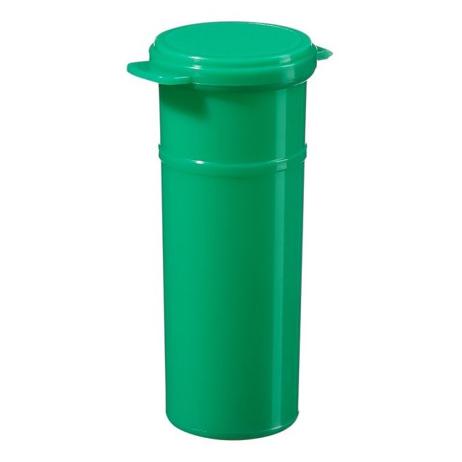 Thermo Scientific Capitol Vial Flip-Top Polypropylene Containers - Evergreen - Case of 600 - 02 EVERGREEN