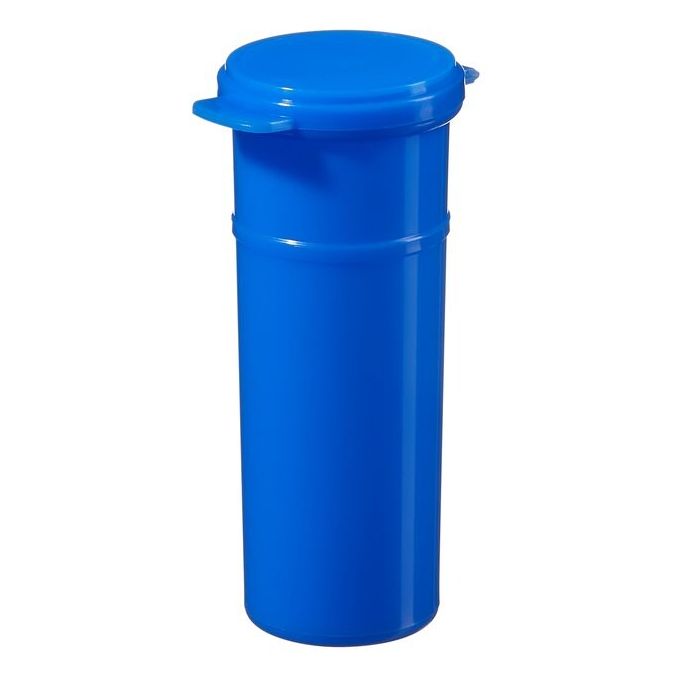 Thermo Scientific Capitol Vial Flip-Top Polypropylene Containers - Royal Blue - Case of 600 - 02 ROYALBLUE