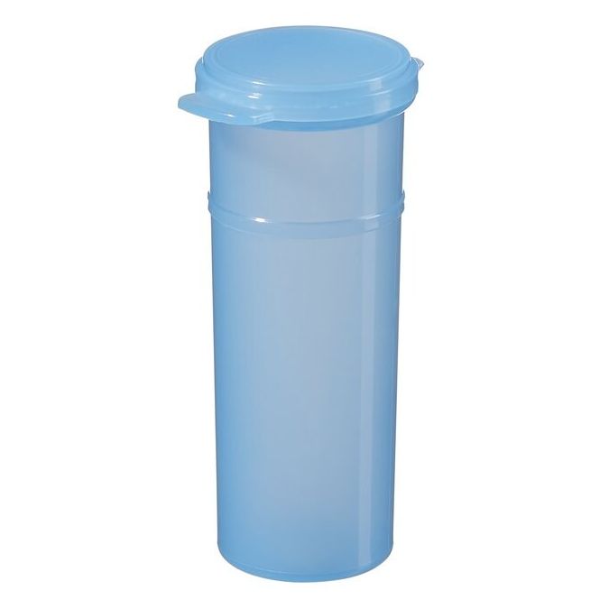 Thermo Scientific Capitol Vial Flip-Top Polypropylene Containers - Sky Blue - Case of 600 - 02 SKYBLUE