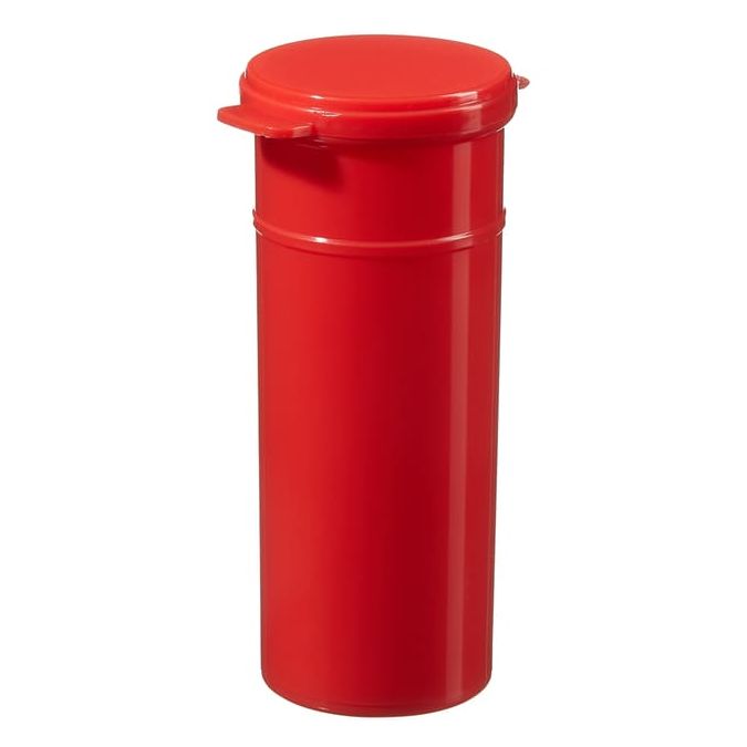 Thermo Scientific Capitol Vial Flip-Top Polypropylene Containers - Frego Red - Case of 400 - 03CLFREGORED