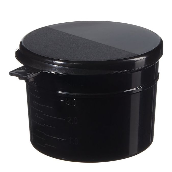 Thermo Scientific Capitol Vial Flip-Top Polypropylene Containers With Lock Seal - Natural - Each - 04LPLSBLACK