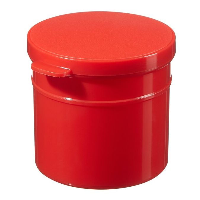 Thermo Scientific Capitol Vial Flip-Top Polypropylene Containers - Red - Each - 2.5RED