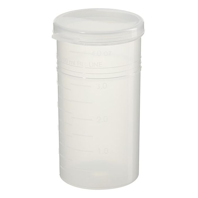 Thermo Scientific Capitol Vial Flip-Top Polypropylene Containers - Natural - Case of 250 - 04HP-SMOOTH
