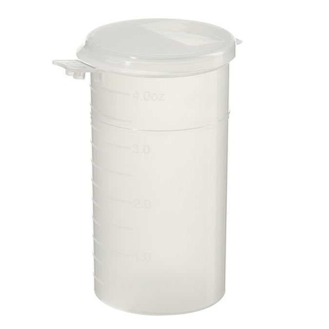 Thermo Scientific Capitol Vial Flip-Top Polypropylene Containers With Lock Seal - Natural - Case of 250 - 04HPLS