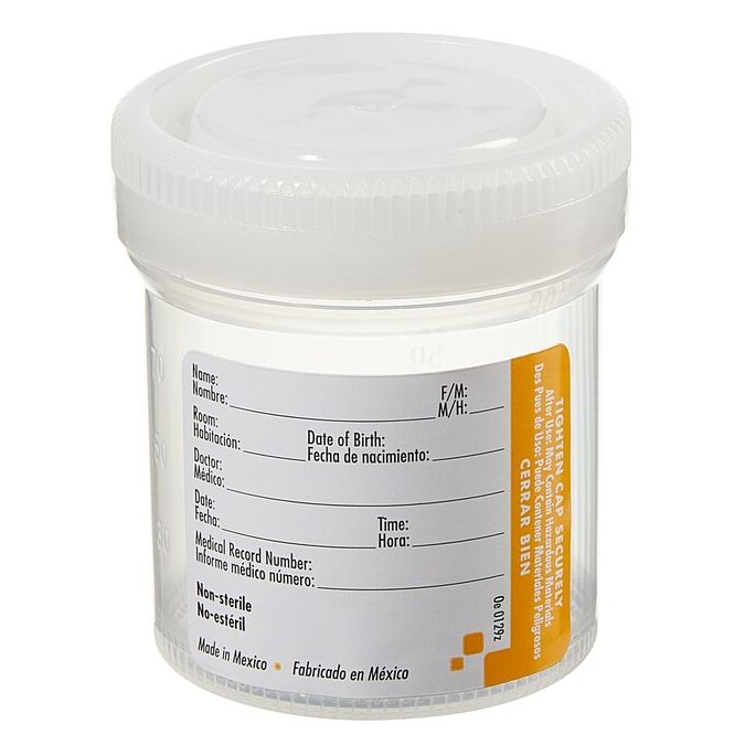 Thermo Scientific Samco Wide-Mouth Bio-Tite 90mL (3 Oz.) 53mm Specimen Containers - 02 1104 - 90 mL - Non-sterile - Natural - 300/Cs., Pre-assembled