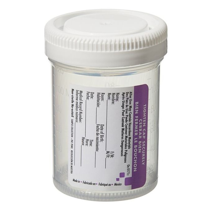 Thermo Scientific Samco Wide-Mouth Bio-Tite 120mL (4 Oz.) 53mm Specimen Containers - 01 0101 - 120 mL - Non-sterile - White - 300/Cs.