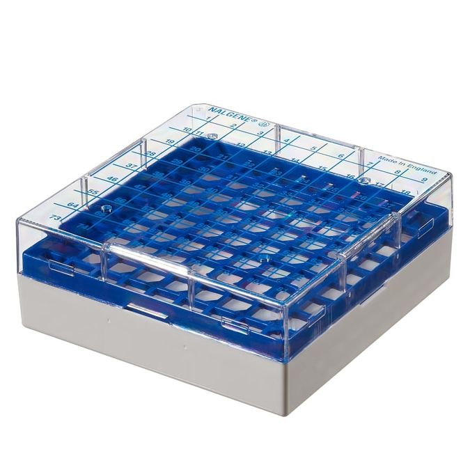 Thermo Scientific 867013-0243 CryoBoxes, 81 (1 to 2 mL Vials) - Blue (Case of 24)