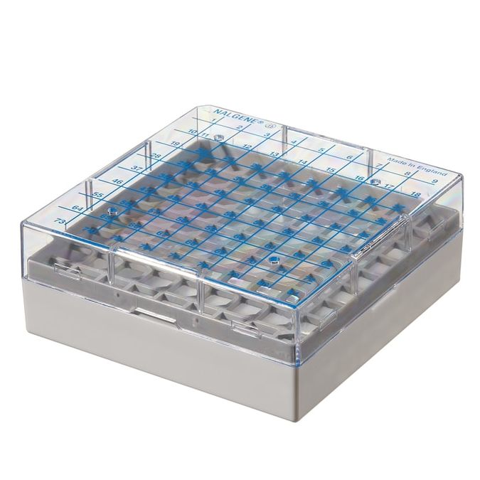 Thermo Scientific 867013-0244 CryoBoxes, 81 (1 to 2 mL Vials) - Gray (Case of 24)