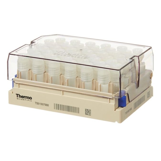 Thermo Scientific Nunc 1.8mL Externally-Threaded Universal Tubes and Racks - 1.8 mL - Natural - Case of 480 - 374501-BR