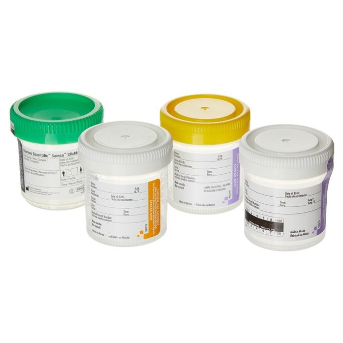 Thermo Scientific Samco Wide-Mouth Bio-Tite 90mL (3 Oz.) 53mm Specimen Containers - 02 1140 - 90 mL - Non-sterile - Natural - 300/Cs., Pre-assembled