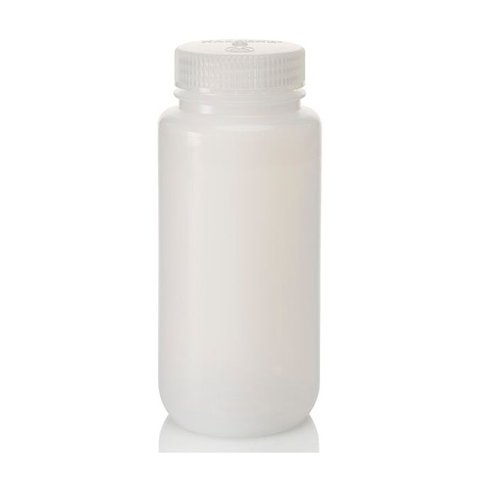 Thermo Scientific 312103-0016 Nalgene Wide-Mouth LDPE Bottles with Closure: Bulk Pack, 500 mL - Natural (Case of 125)