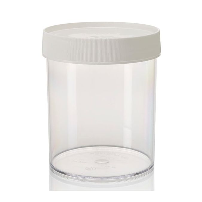 Thermo Scientific 2116-1000 Nalgene Straight-Sided Wide-Mouth Polycarbonate Jars with Closure, 1000 mL - Clear (Case of 16)