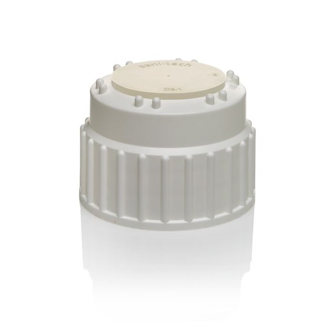 Thermo Scientific 2135-5300 Nalgene Top Works Platinum-Cured Silicone, Polypropylene, Closure, 53B, Solid