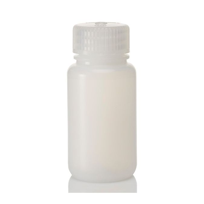 Thermo Scientific 2189-0002 Nalgene Wide-Mouth HDPE Economy Bottles with Closure, 60 mL - Translucent (Case of 72)