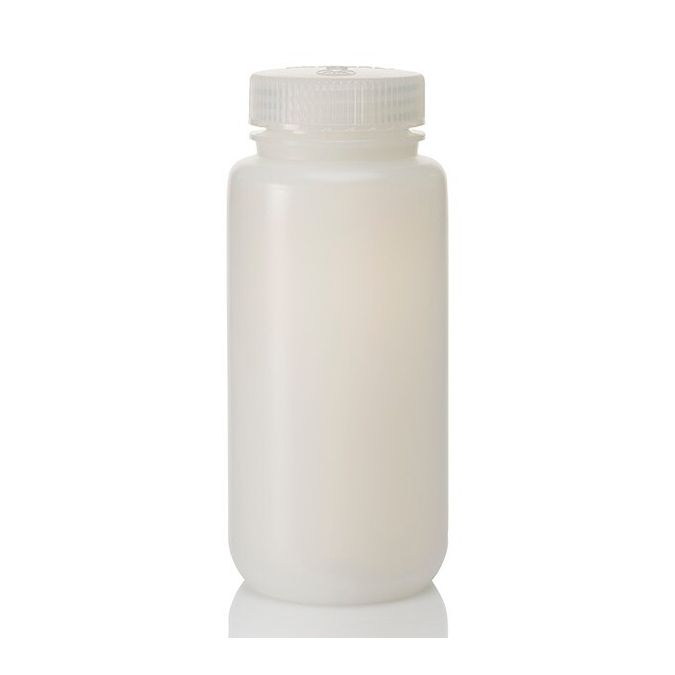 Thermo Scientific 332189-0016 Nalgene Wide-Mouth HDPE Economy Bottles With Closure: Bulk Pack, 500 mL - Translucent (Case of 125)