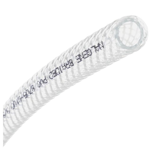 Thermo Scientific Nalgene 980 Braided Clear PVC Tubing - 5/16 in. ID, 1/2 in. OD - Each - 8705-0100