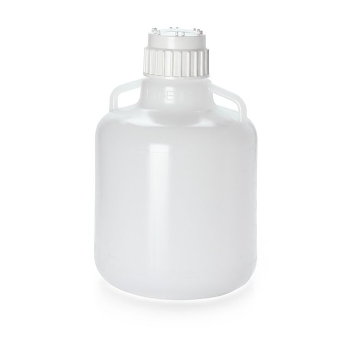 Thermo Scientific 2226-0050 Nalgene Polypropylene, Heavy-Duty Vacuum Carboy with Handle - 5.3 gal. / 20 L (4/Cs.)